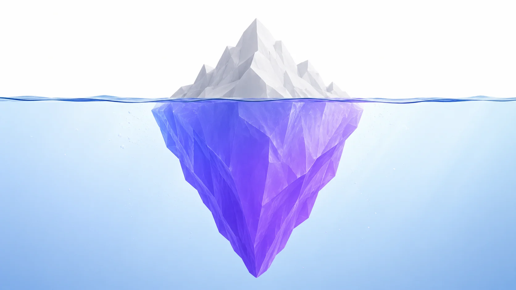 Iceberg diagram showing emotional presence as the hidden foundation beneath visible sales techniques